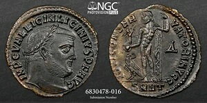 ���L�j�E�X 1 ���A�Ñ�R�C�� NGC AU�B BI �� Nummus Heraclea AD 308 �` 324 ���팸���܂����B A1175