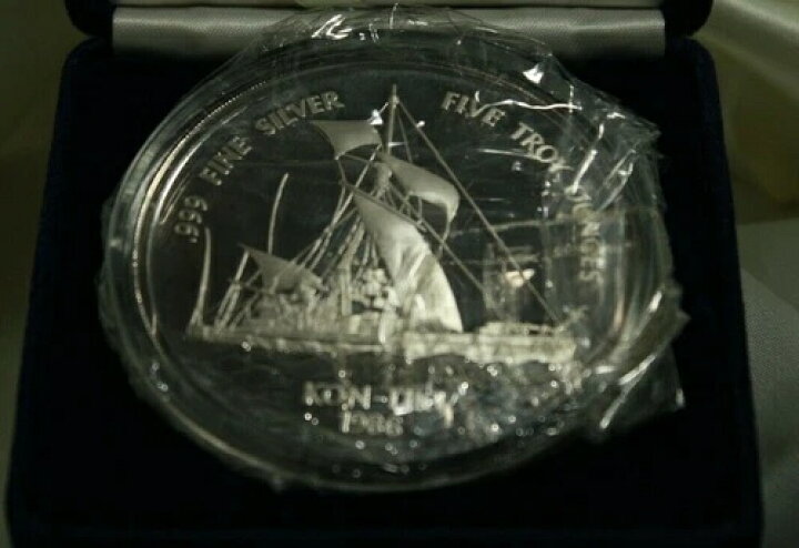 楽天市場】1986年西サモア5オンス銀貨。25ドルプルーフ、オリジナル 