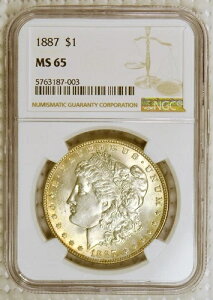 ***�n���[�g�[�j���O*** 1887�N �����K����� �t�B���f���t�B�A������ NGC MS65 �F��