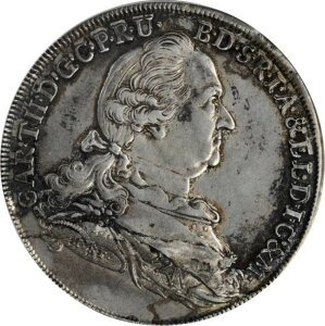 1778-H ST BAVARIA KARL THEODOR �V���o�[ TALER PCGS AU �ڍׁi�C���ς݁j