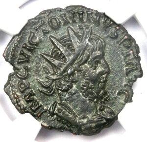 Romano Gallic Victorinus BI _u fiEX RC 269-271 AD - F NGC AU