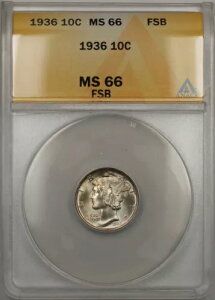 1936N Vo[ }[L[ _C RC 10Zg ANACS MS-66 tXvbgohiCgg[jO 10j