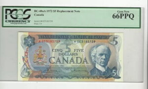 1972 BOC $5�ABC-48aA Ser# *C/C 3185759 Bou/Ras�APCGS GEM-66 PPQ �̑�֕i