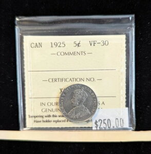 1925�N ICCS �O���[�h�J�i�_�A5�Z���g�A**VF-30** # XSV 921