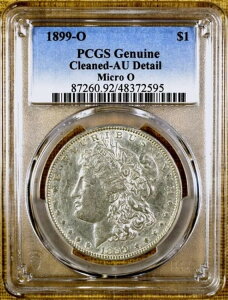 1899-O PCGS AU 詳細 マイクロ O モルガン ダラー VAM-5 ウィングライン