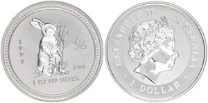 1999�N �I�[�X�g�����A 1�h�� ���i 1�E�T�M �~���[�d�グ 1�I���X 126008-