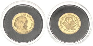 マリアナ諸島 5ドル 2004年 アルバート・アインシュタイン 1/25オンス 金貨 PPケース入り 119629-