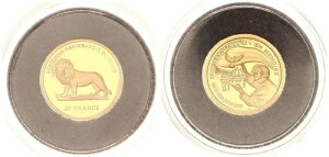 コンゴ 20フラン 2005年 パプ・ジャン・ポール2世 1/25オンス 金貨 カプセル入り 119620-