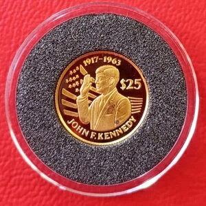 25ドル ニウエ 1994年 プルーフ / 1/25オンス 金貨 / ジョン・F・ケネディ / KM#97-