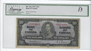 1937N Ji_s BC-24aA$10 Osb/Tow SN A/D 2814064 LEGACY F-15 Rg
