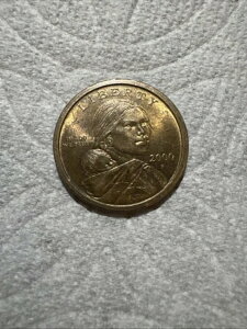 2000 P サカガウィア 1ドル硬貨 米国リバティ ゴールドカラー 流通