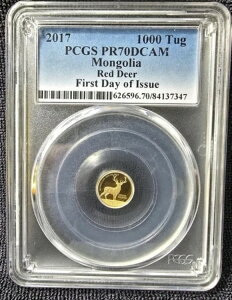 2016�N �����S�� PCGS PR70DCAM �S�[���h 1000 �^�O�R�C�� ���b�h�f�B�A