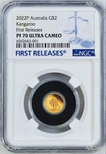 2022�N �I�[�X�g�����A �~�j���[ �J���K���[ �v���[�t 9999 �S�[���h 0.5g $2 NGC PF70 �R�C�� FR �u���[Lb