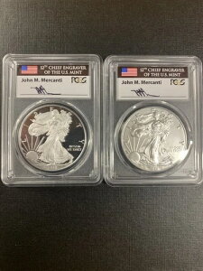 2018-W PCGS PR70&SP70 �V���o�[�C�[�O���i2���Z�b�g�j