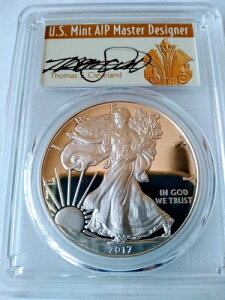 2017-S 1�h�� �v���[�t �V���o�[ �C�[�O�� PCGS PR70DCAM FDOI �A�[���f�R 380���N���߂łƂ��������܂�