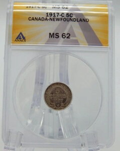 1917-C �j���[�t�@���h�����h ANACS MS 62 �J�i�_ 5�Z���g (BT460)