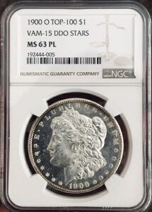 1900-O PCGS MS63 PL v[tCN VAM 15 _uX^[ K Vo[_[ TOP 100