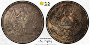 1895/4/3 PCGS XF 詳細 | ホンジュラス - 銀貨 1ペソ コイン 41114A