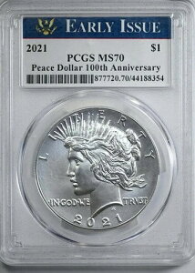 2021-P �s�[�X �V���o�[ �h�� PCGS MS70 �������s ���Ɋ� ���荢��