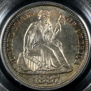 1887N 10Zg Ȍ^oeB_C PCGS MS 64