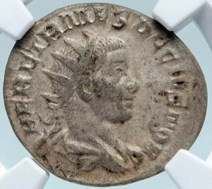 HERENNIUS ETRUSCUS �{���̌Ñ� 251AD �V���o�[ ���[�} �R�C�� APOLLO NGC i84980