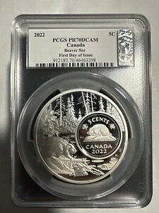 2022 PCGS PR70DCAM �J�i�_ �r�[�o�[ 5�I���X FDOI �X�U���i�E�u�����g