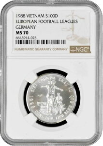 �x�g�i�� 100 �h�� 1988�ANGC MS70�A�uUEFA ���[�� �h�C�c 1988�v�g�b�v�|�b�v 1/0