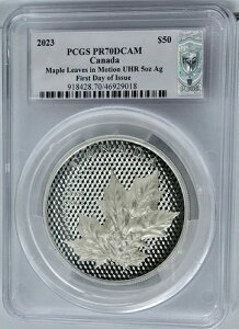 2023�N �J�i�_ 50�h�� ��� 5�I���X ���[�v�����[�t�X �C�� ���[�V���� UHR PCGS PR70 FDOI �u�����g�T�C��