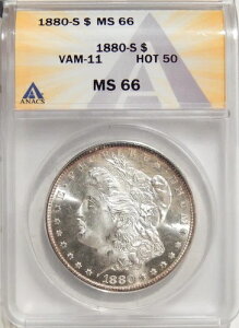 1880/9-S $1 ANACS MS 66 ~ VAM-11 HOT-50 Vo[ Kh I[o[f[g oGeB