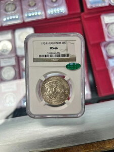 1924�N ���O�m�[ NGC MS 66 50 c CAC�X�e�b�J�[�t��