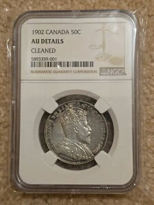 �J�i�_ 1902�N 50�Z���g 50c NGC AU �N���[�j���O�ς� ���s���N�x �J�i�_ �G�h���[�h7��