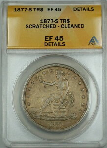1877-S fՋ $1 ANACS EF-45 ڍ  N[jOς