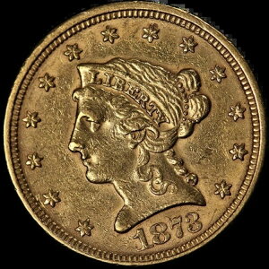 1873-P oeBS[h $2.50 N[Yh '3' ǍD AU/BU ǍDȊO XgCN