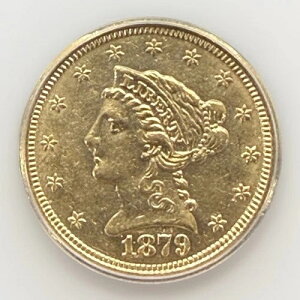 1879�N 2.50�h�� ���o�e�B�S�[���h ICG AU�i�� �قږ����� �c�����Ⴂ