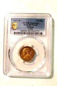 1873�N B 10�}���N���� �v���C�Z�� PCGS ���K�i XF J-242