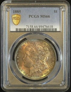 1885N K ? PCGS MS66 ? قPL̕\ʂɃX^[̕ϐF