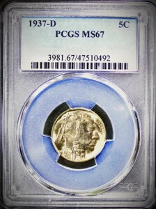 1937-D obt@[jbP - PCGS MS-67 - ~gXe[g 67