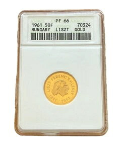 �n���K���[ 1961 BP �S�[���h 50 �t�H�����g ANACS PF66 �t�����c ���X�g