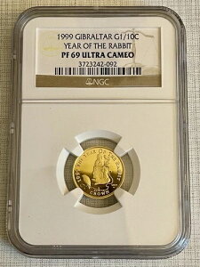 ジブラルタル 1999年 ピーターラビットのおはなし 1/10 クラウンゴールド NGC PF69 ウルトラカメオ SKU5174