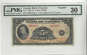 1935 NJi_s 5 hApAOSB / ^[Y BC-5 SN# A 907278 PMG VF-30B