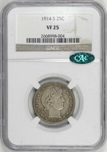 1914-S o[o[ NH[^[ 25 NGC VF25 CACAL[f[g