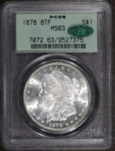 1878�N (MS63 CAC) 8���H�������K����� $1 PCGS OGH