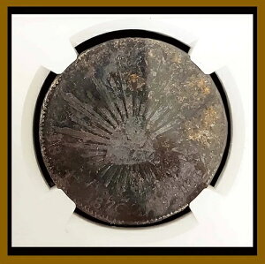 メキシコ 8レアル銀貨、1876年 JS 海上救助 USS チャールストン NGC 6859925-050