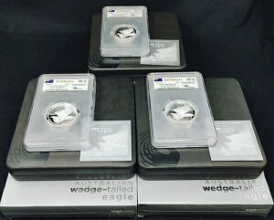2014年P $8 オーストラリア 5オンス ウェッジテールイーグル H.R. PR70 DCAM PCGS Mercanti 29510 3枚
