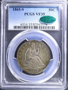 1865-S ȃoeB n[t hAPCGS O[h VF35 CAC XebJ[!