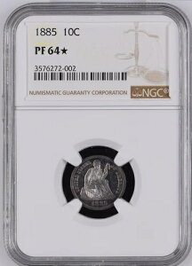 1885 NGC PR64* STAR for Eye Appeal ? 240���h���̖f�Ճh�� ? ��������Ԃ̃_�C�� 10�Z���g