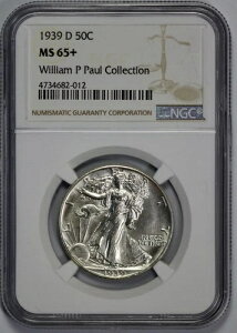 1939-D �E�H�[�L���O�E���o�e�B 50�Z���g �n�[�t�h�� NGC MS 65+ �Z�~�v���[�t