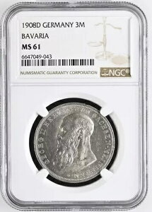 J 152 3 }N UNZ}CjQ W[W2 1908N D NGC MS 61 KM069-