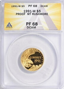 1991-W VAR 5hLO ANACS PF68 DCAM