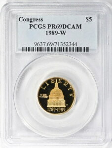 1989-W ROX 5hLO PCGS PR69DCAM
